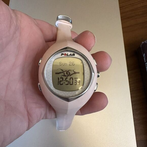 Unisex Polar F6 Heart Rate Monitor Fitness Pink Digital Watch Only E7 - Picture 1 of 9